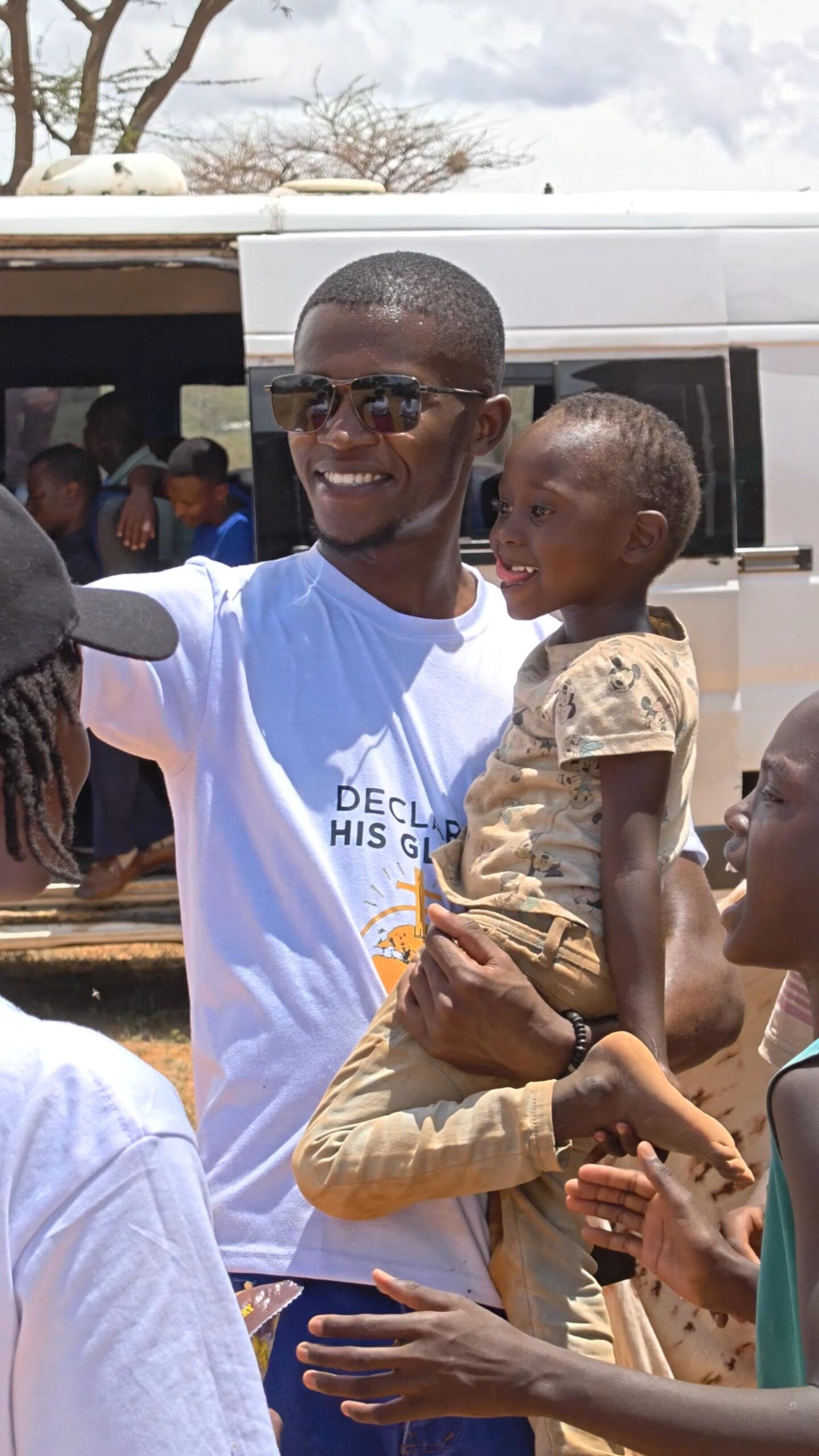 A real home visit with children in Kenya